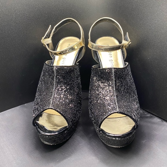 Madden Girl Glitter Strappy Heels - Picture 2 of 3
